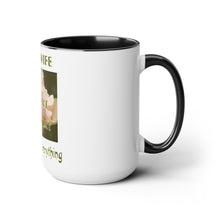 Load image into Gallery viewer, Two-Tone Coffee Mugs, 15oz