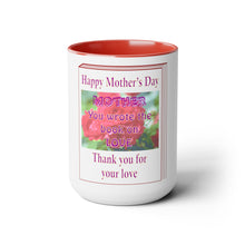 Load image into Gallery viewer, Two-Tone Coffee Mugs, 15oz