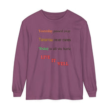Load image into Gallery viewer, Unisex Garment-dyed Long Sleeve T-Shirt