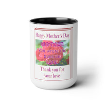 Load image into Gallery viewer, Two-Tone Coffee Mugs, 15oz