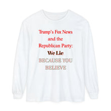 Load image into Gallery viewer, Unisex Garment-dyed Long Sleeve T-Shirt