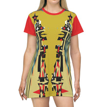 Load image into Gallery viewer, All Over Print T-Shirt Dress