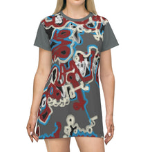Load image into Gallery viewer, All Over Print T-Shirt Dress