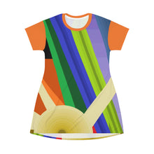 Load image into Gallery viewer, All Over Print T-Shirt Dress