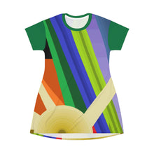Load image into Gallery viewer, All Over Print T-Shirt Dress