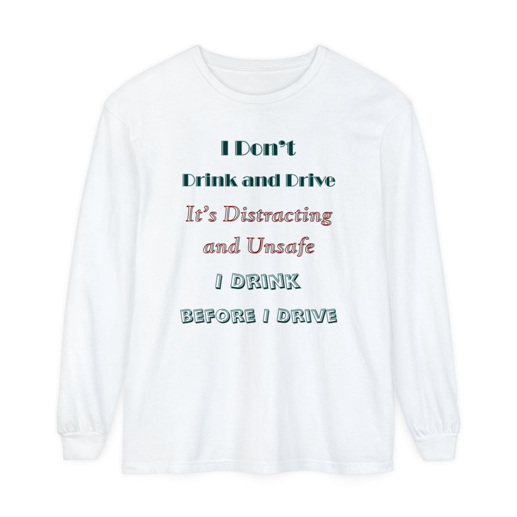 Unisex Garment-dyed Long Sleeve T-Shirt