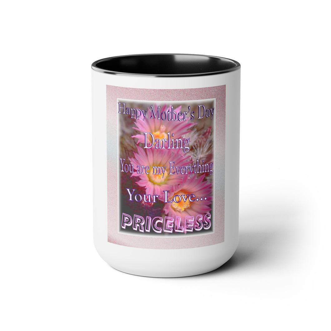 Two-Tone Coffee Mugs, 15oz