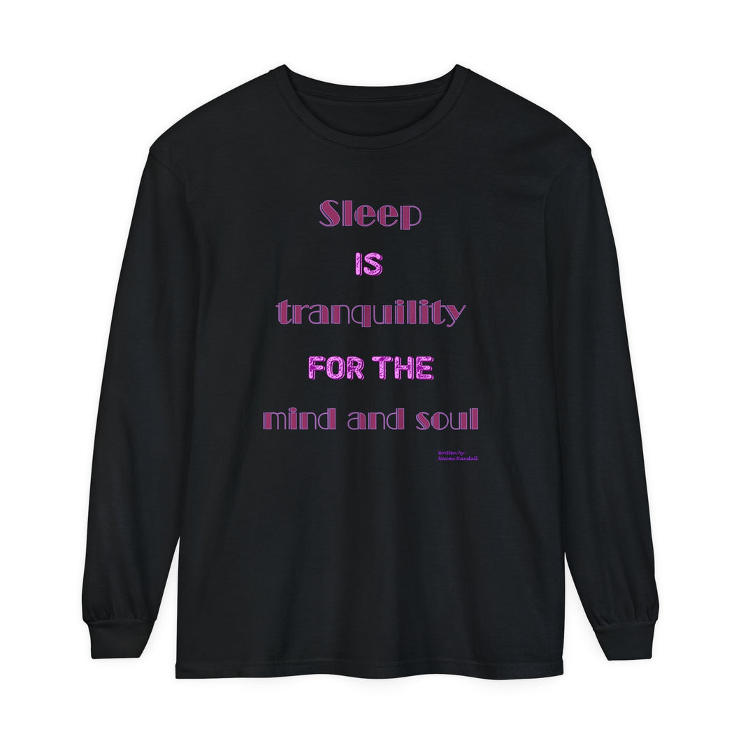 Unisex Garment-dyed Long Sleeve T-Shirt