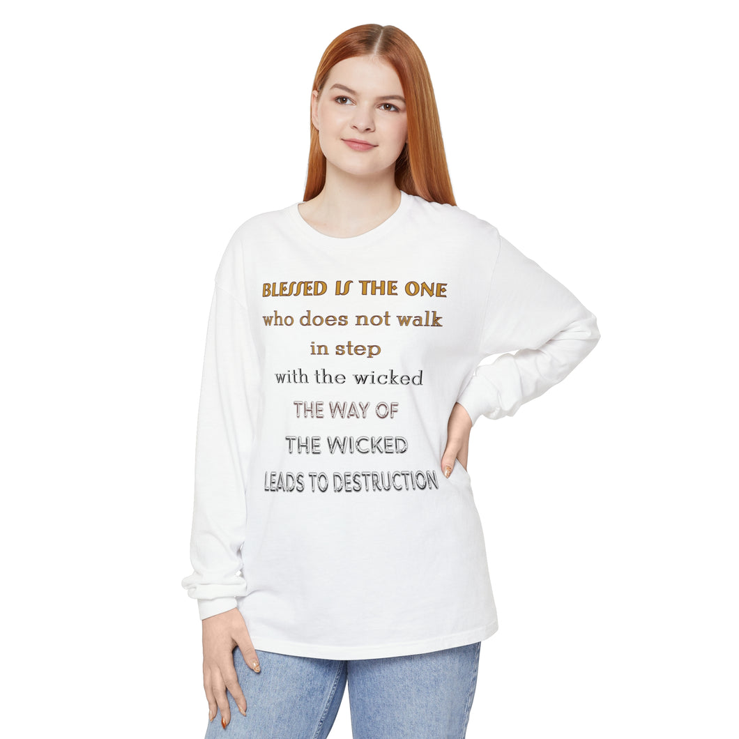 Unisex Garment-dyed Long Sleeve T-Shirt