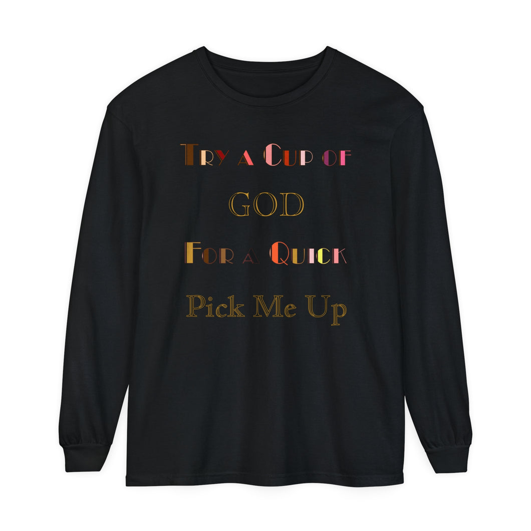 Unisex Garment-dyed Long Sleeve T-Shirt