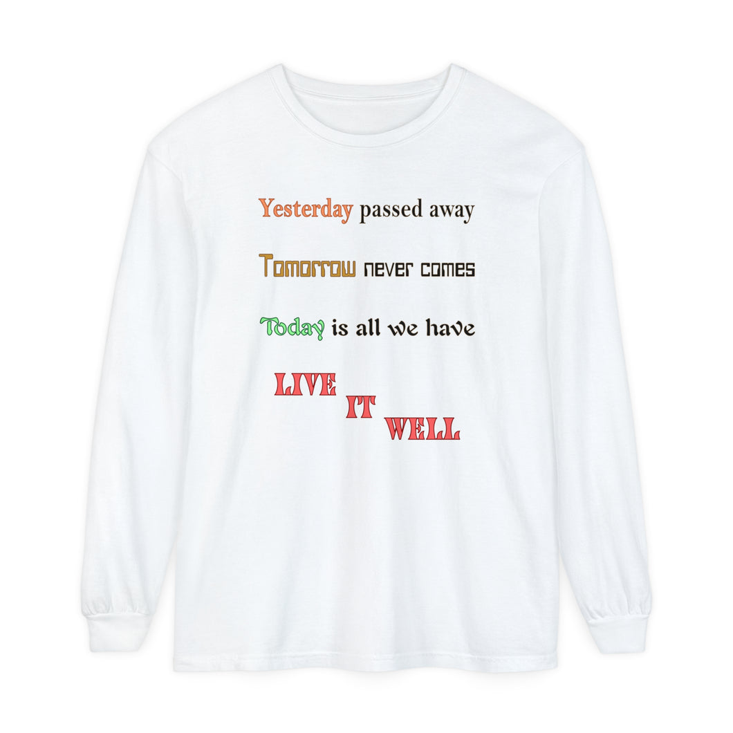 Unisex Garment-dyed Long Sleeve T-Shirt